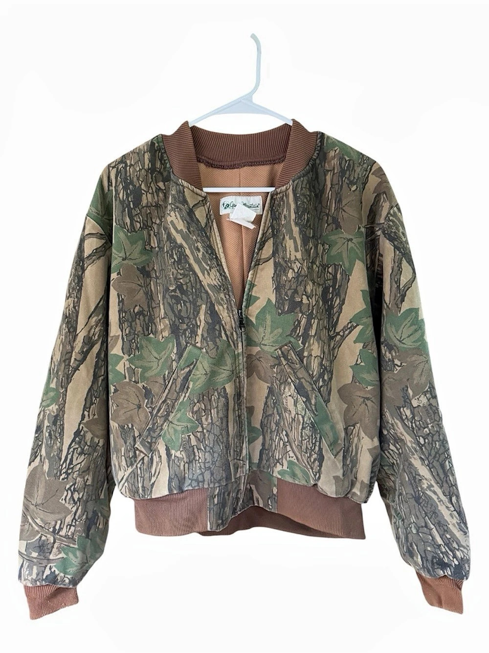 Vintage Gander Mountain Camouflage Bomber Jacket